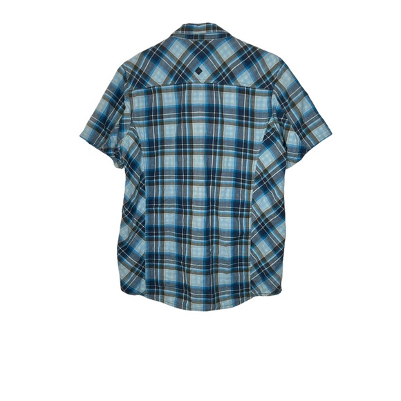 Prana short sleeve plaid button down shirt - Picture 2 of 4